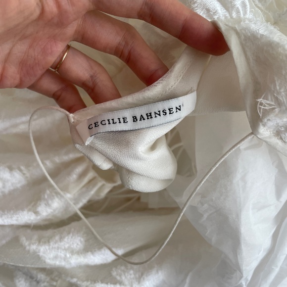 Cecilie Bahnsen tie back Sofie Rose-chinée Dress UK6 XS (Bridal) - Picture 11 of 11